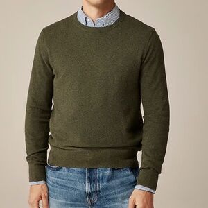 NWT | J.Crew Cotton piqué-stitch crewneck sweater | Sz L